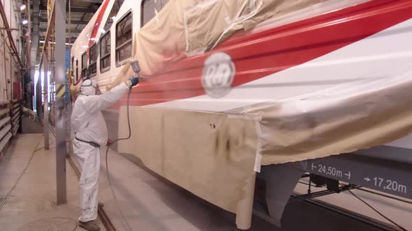 Work at the Carriage Plant in the Paint Shop