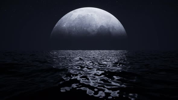 Moon Over The Ocean V2
