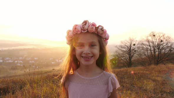 Beautiful girl smiling alt