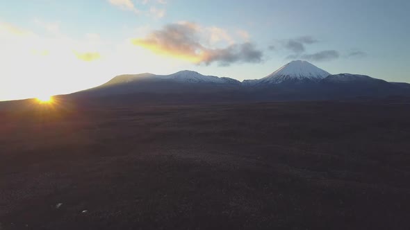 Tongariro during sunrise