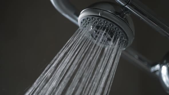 Modern Shower Head Splashing Water alt