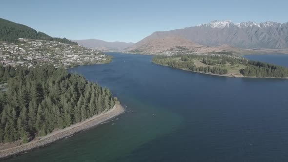 Queenstown from air