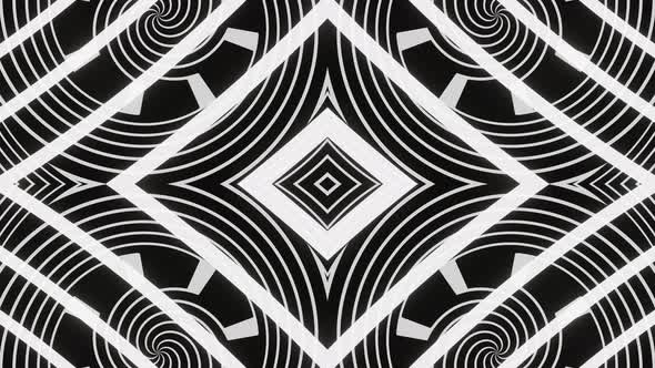 Looped Black and White Abstract Background Animation alt
