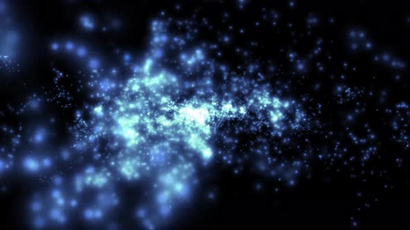 4k abstract space particle background