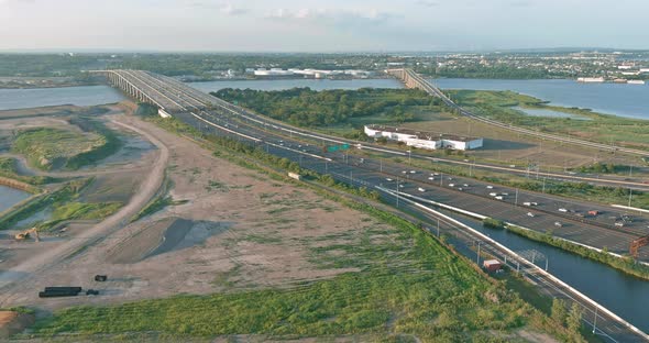 Highspeed Highway with Traffic Road the Alfred E alt