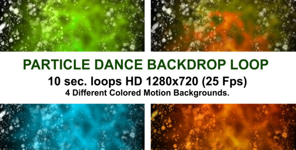 Particle Dance backdrop Loop