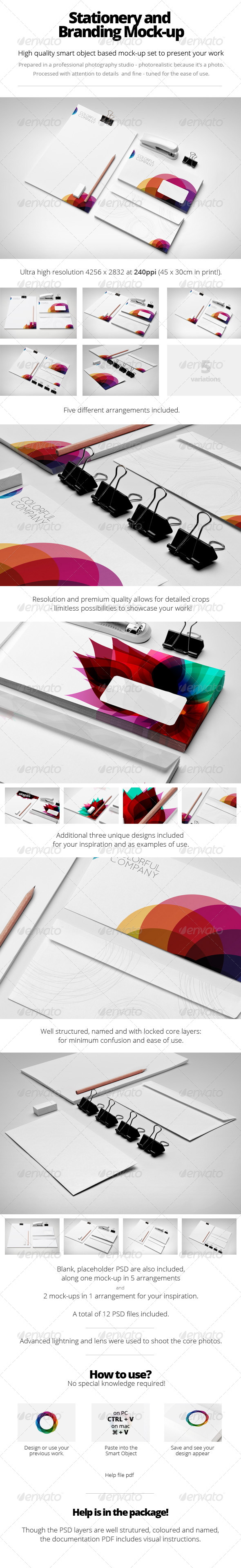 Branding / Stationery Mock-Up - Stationery Print
