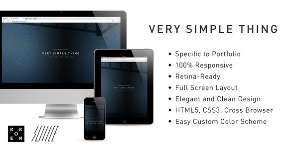 Simple | Fullscreen Responsive Koken Theme - Portfolio Creative
