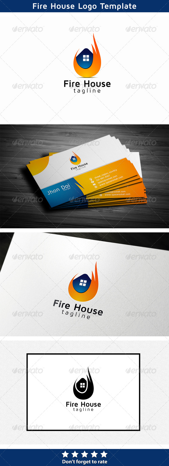 Fire House - Buildings Logo Templates