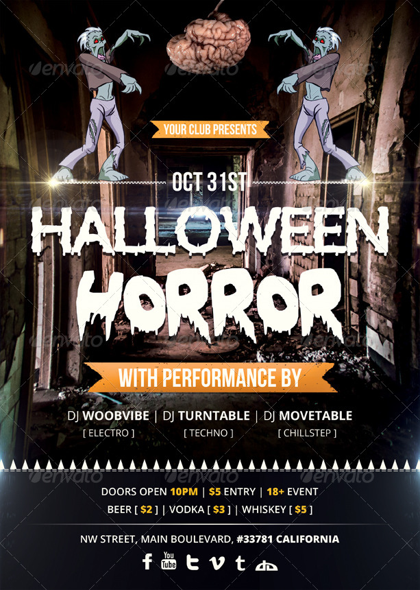 Halloween Horror - Flyer, Print Templates | GraphicRiver