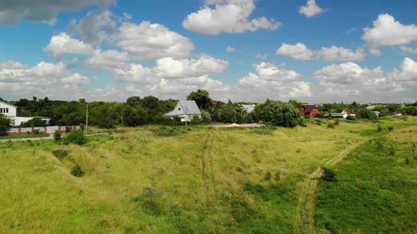 Beautiful Rural Landscape in Summer Afternoon, Russia