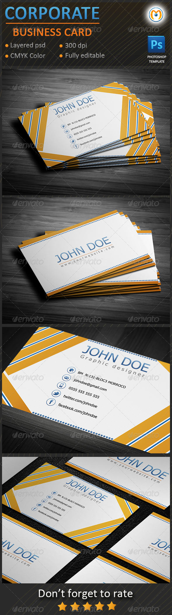 Corporate Business Card - Corporate Business Cards