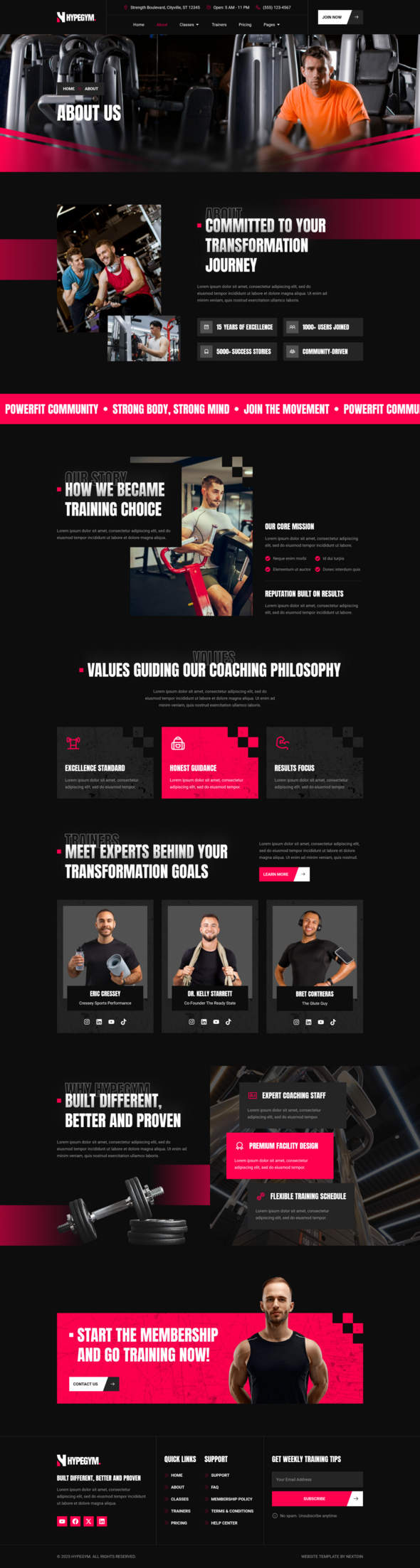 Hypegym - Gym & Fitness Center Elementor Template Kit