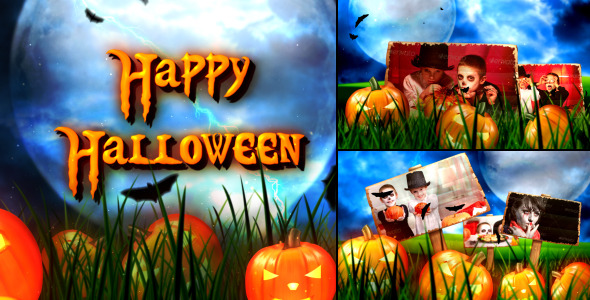 Halloween Video Displays template preview
