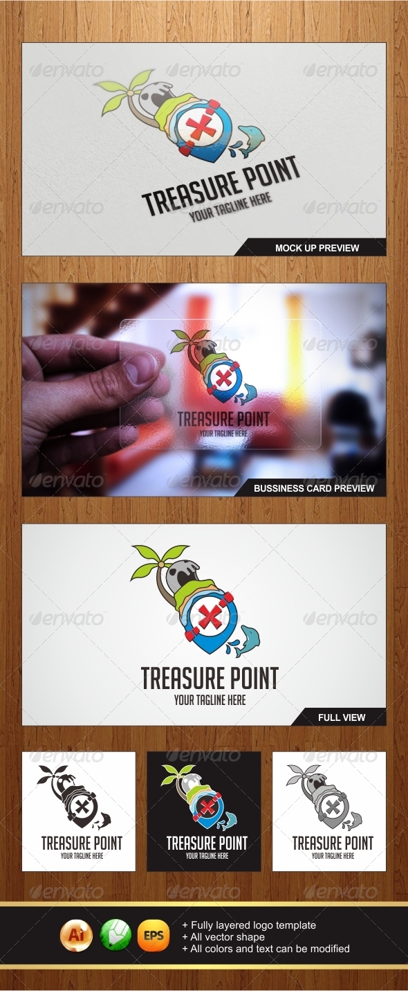 Treasure Point Logo - Symbols Logo Templates