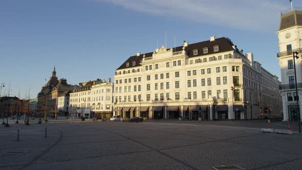Empty Streets Of The  Kongens Nytorv During Lockdown alt