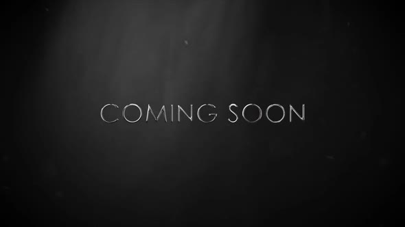 Silver Cinematic Coming Soon Title Animation