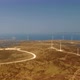 Aerial View Over the Farm Landscape and Wind Turbines Generating Clean Renewable Energy - VideoHive Item for Sale