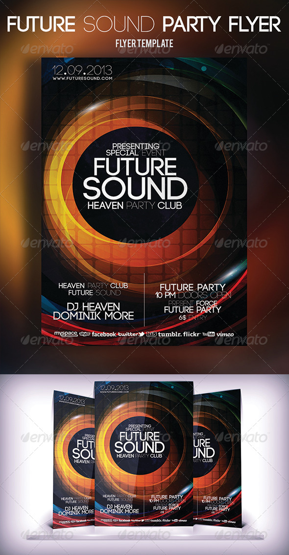 Future Sound Party Flyer - Clubs & Parties Events