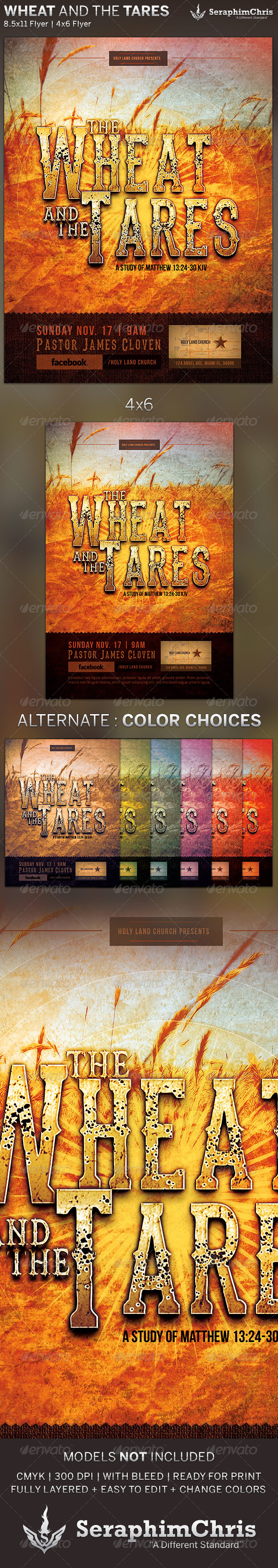 Wheat and the Tares: Church Flyer Template - Church Flyers