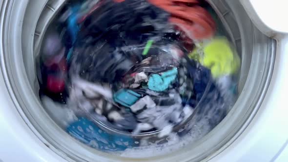 Washing Clothing in Domestic Washing Machine