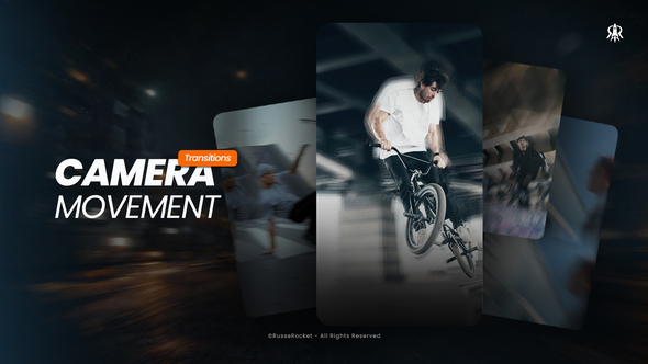 Reels - Camera Movement Transition Logo Stings template preview
