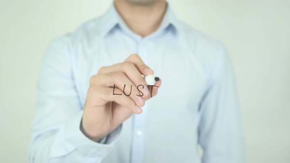 Lust, Writing On Screen alt