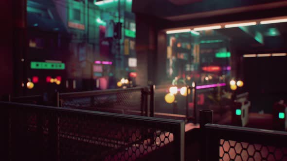 Night Scene of Japan City with Neon Lights alt