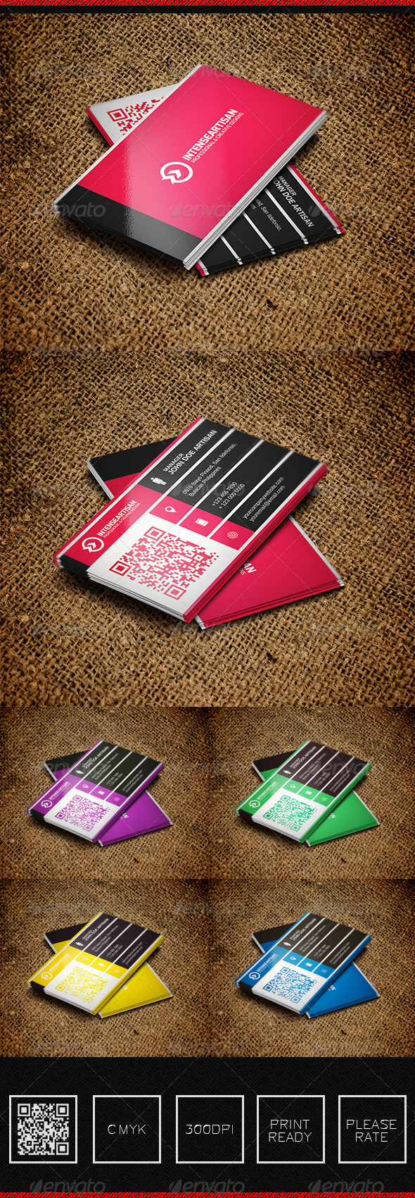 Intense Artisan Creative Business Card Vol-38 - Print Templates