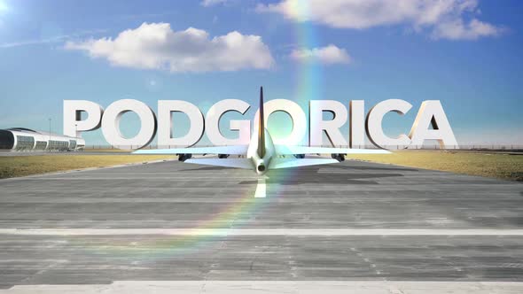 Commercial Airplane Landing Capitals And Cities   Podgorica alt