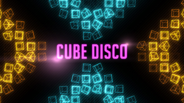 Cube Disco Background 8 Pack Looped