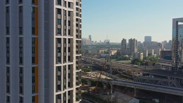 New Modern Black and White Residential Building in a Modern Metropolis alt