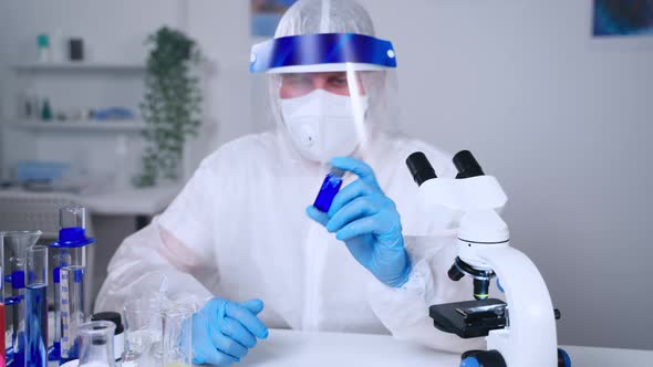 Producing of New Vaccine in Medical Laboratory Medicament for Fighting COVID19 alt