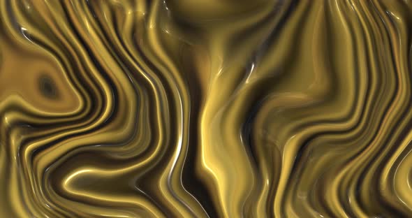 Abstract gold yellow background animation. Liquid yellow background.