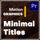 Minimal Titles Animation X - VideoHive Item for Sale