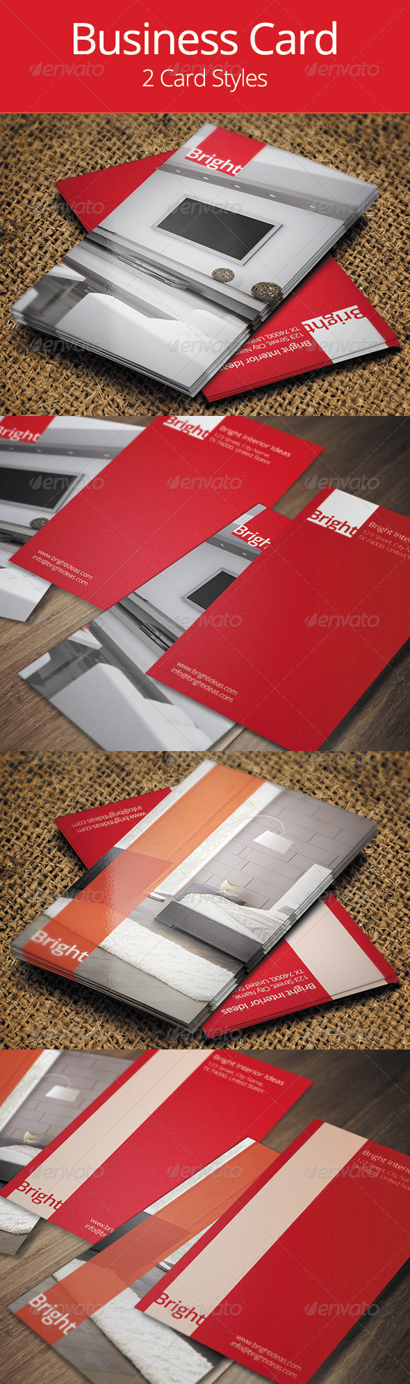 Interior Design Business Card Template - Creative Business Cards