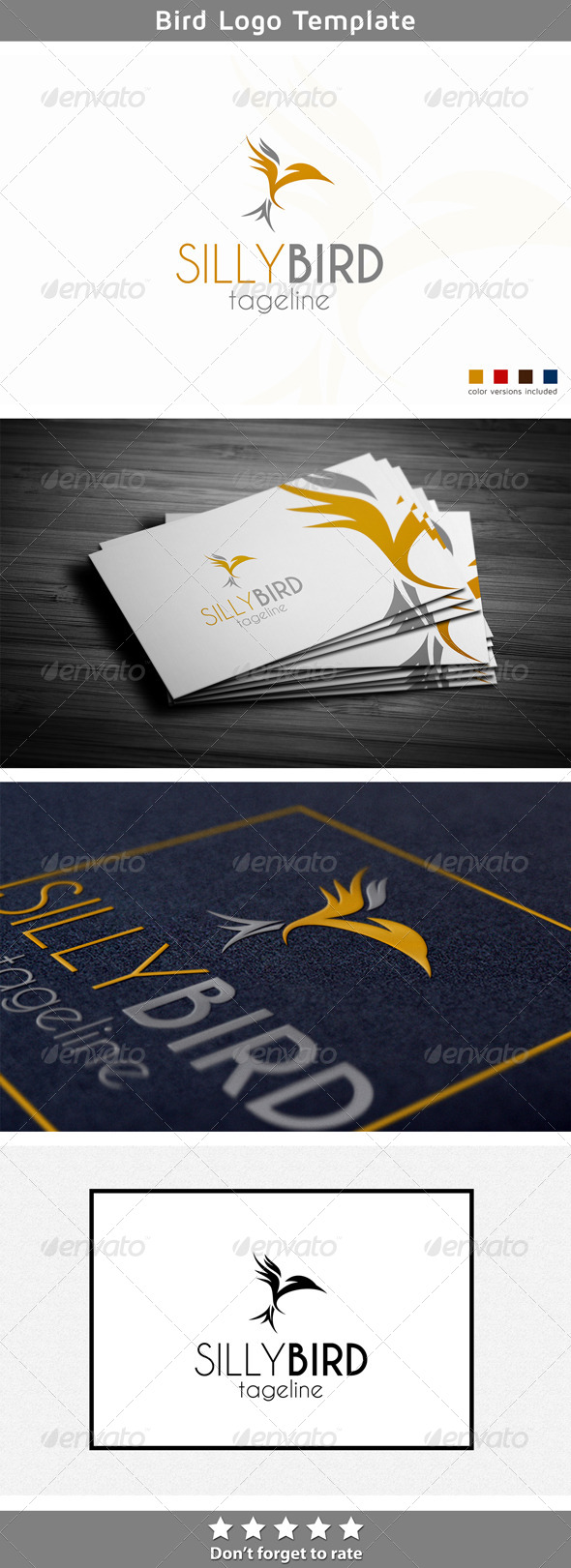 Silly Bird - Animals Logo Templates
