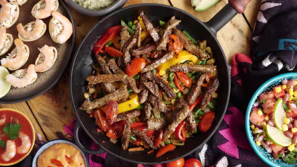Fajitos Fajita Fajitas is a Popular Mexican Dish of Meat and Vegetables Cut Into Strips and Served alt