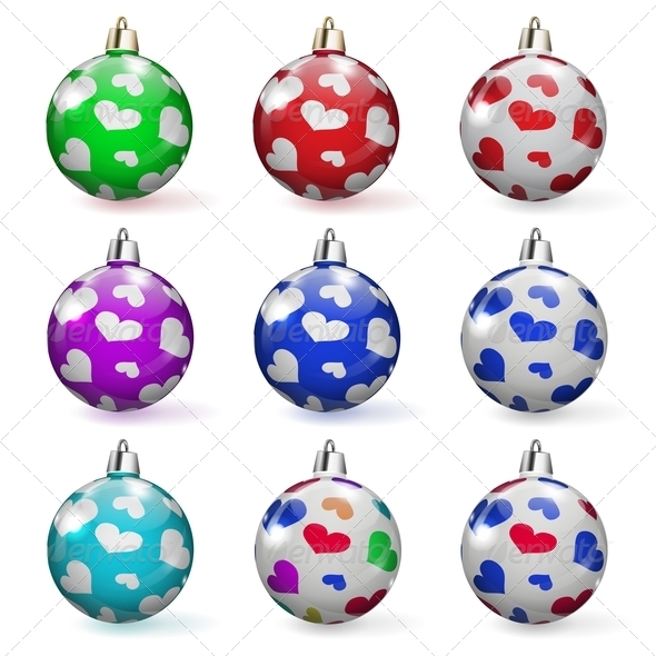 Set of Christmas Balls - Christmas Seasons/Holidays