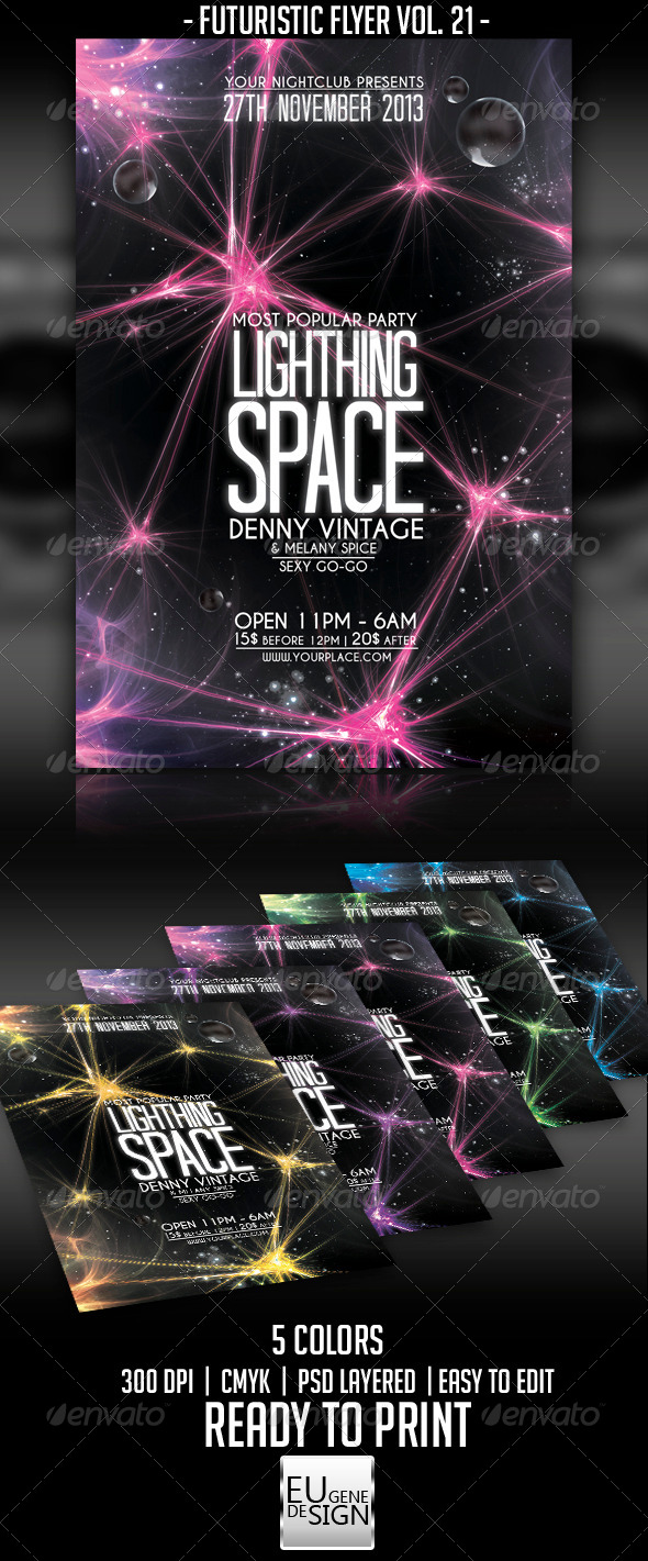 Futuristic Flyer Vol. 21 - Clubs & Parties Events