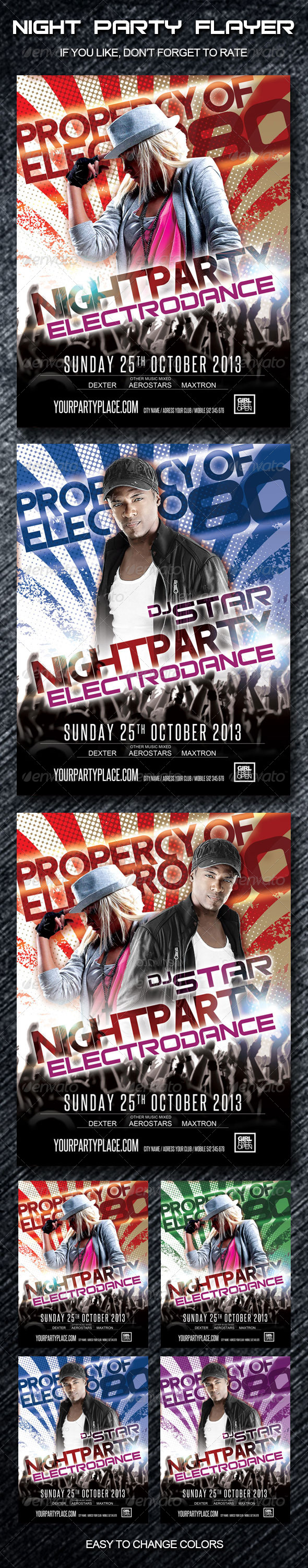 Night Party Flyer - Clubs & Parties Events