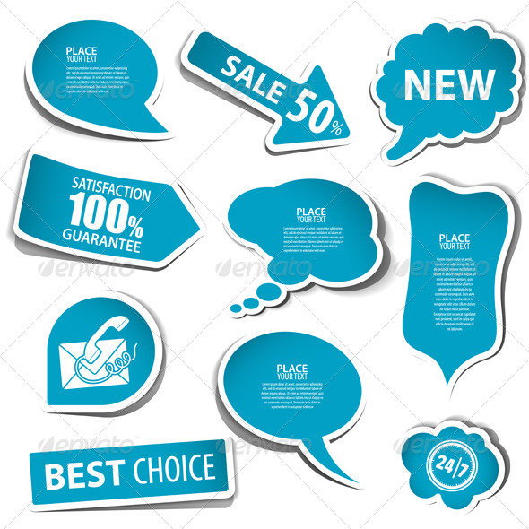 Speech Bubbles - Retail Commercial / Shopping