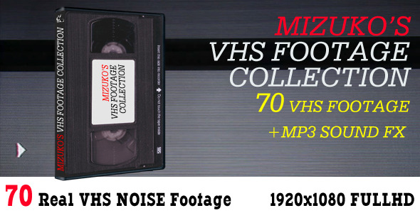 Vhs Footage Collection - (70 Pack) + Sound Fx
