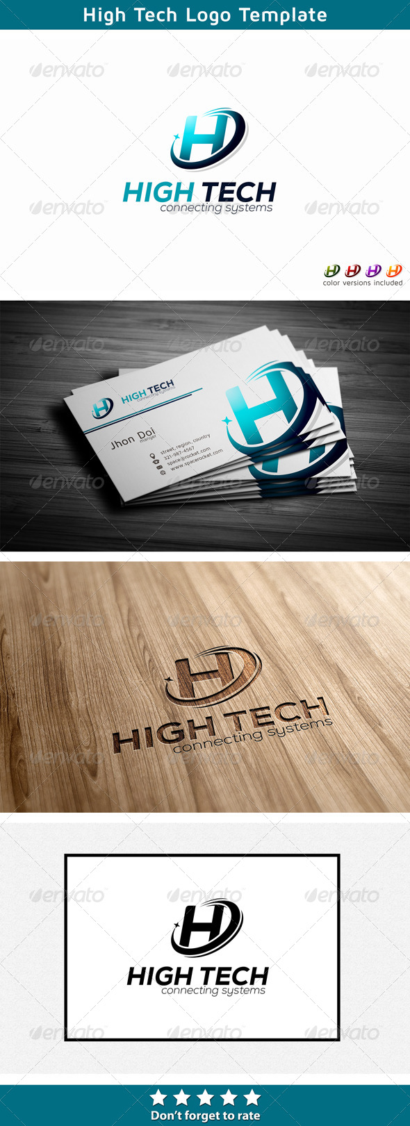 Letter H - Technology Logo - Letters Logo Templates