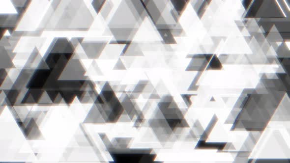 Abstract Monochromatic Triangle Shaped Mosaic Background Loop