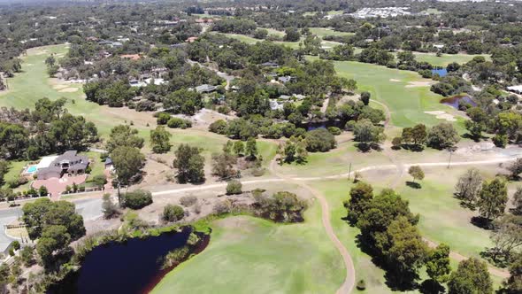 Aerial View of a Golf Course