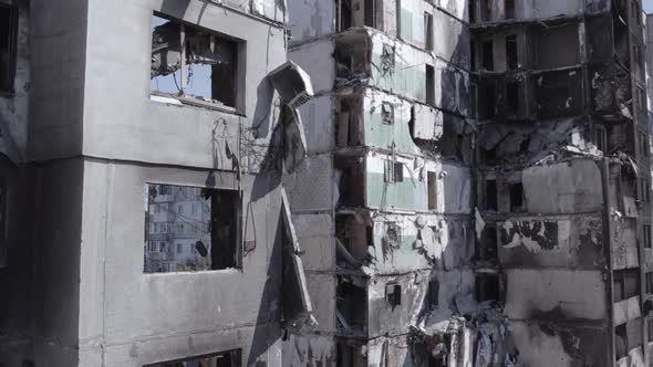 War in Ukraine  Destroyed Building in Borodyanka Bucha District alt