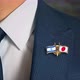 Businessman Friend Flags Pin Israel Japan - VideoHive Item for Sale