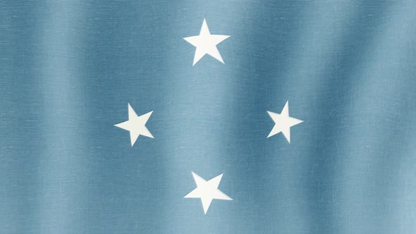 The National Flag of Federated States of Micronesia