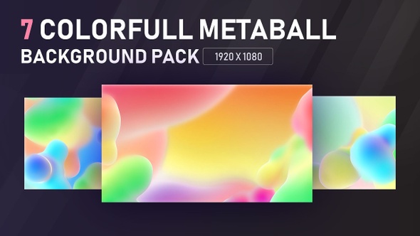 Colorfull Metaball Background Pack